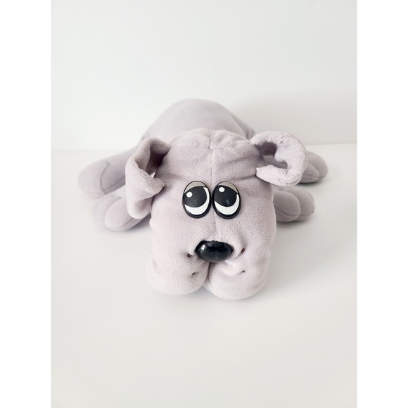Tonka Other - Vintage Pound Puppies Original Stuffed Toy Plush Dog Grey 16"